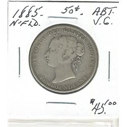 Nfld 1885 50¢ abt VG. (PBA)