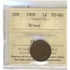 Image 1 : 1926 1¢ ICCS MS60BN.