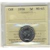 Image 1 : 1958 5¢ ICCS MS65