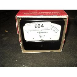 Triplett Microamperes Gauge