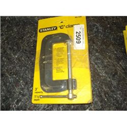 Lot of Stanley 3" C-Clamp
