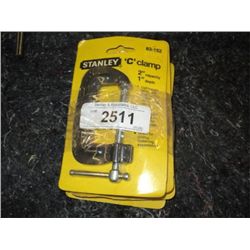 Lot of Stanley 3" C-Clamp