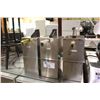 Image 1 : 3 STAINLESS STEEL CONDEMENT DISPENCERS