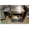 Image 1 : 1 MOBILE CASH CART WITH CASH REGISTER & 1 MOBILE DISH CART