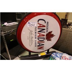 LIGHT UP MOLSON CANADIAN BEER SIGN
