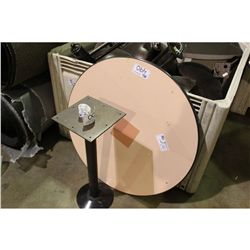 ROUND CAFE TABLE WITH SCREWDOWN BASE