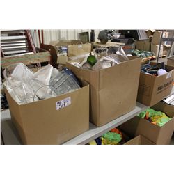 2 BOXES OF VASES & GLASSWARE