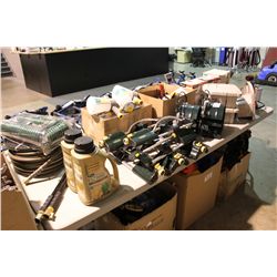 TABLE TOP OF GARDENING SUPPLIES