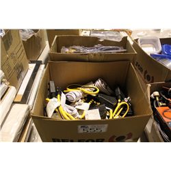2 BOXES OF EXTENTION CORDS