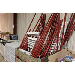 RED & CREAM WORK BENCH RACKING SYSTEM
