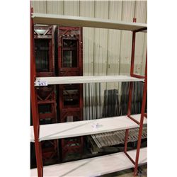 PARTS RACK SECTION INC. 1 RED UPRIGHT & 8 LONG