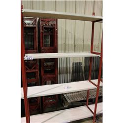 PARTS RACK SECTION INC. 1 RED UPRIGHT & 8 LONG