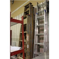 2 WOODEN STEP LADDERS