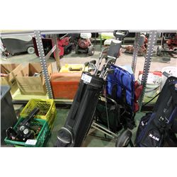 2 GOLF BAGS & CONTENTS