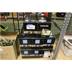 LOT OF LEXMARK TONERS