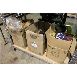 3 BOXES OF ASSORTED TOOLS