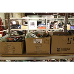 3 BOXES OF ASSORTED HAND TOOLS