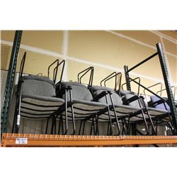 12 GREY CLIENT CHAIRS