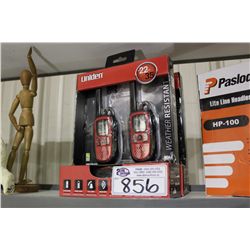 2 SETS OF UNIDEN 2 WAY RADIOS