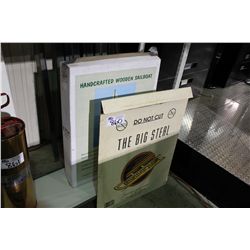 CANUCKS POSTER & WOODEN SAILBOAT