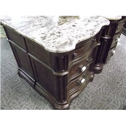 6 DRAWER WALNUT ENTERTAINMENT STAND