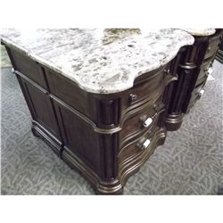 6 DRAWER WALNUT ENTERTAINMENT STAND