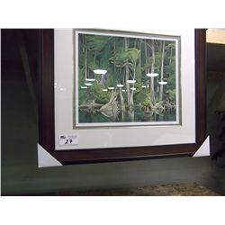 LIMITED EDITION FRAMED AJ CASSON PRINT "BLUE