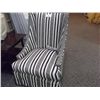 Image 1 : BLACK & WHITE PATTERNED OCCASIONAL CHAIR