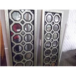 SET OF 2 DESIGNER HANGING MIRRORS