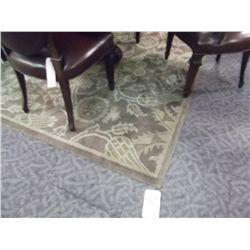 BROWN PATTERNED 100% WOOL HAND KNOTTED CARPET