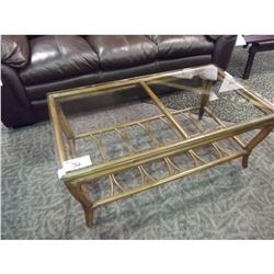 RIVER CROSS GLASS TOP COFFEE AND END TABLE SET