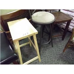 3 ASSORTED BAR STOOLS