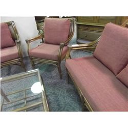YELLOW STONE LOVE SEAT & 2 CHAIR SET