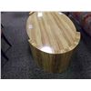 Image 1 : OVAL GLASS EXTENSION CONTEMPORARY COFFEE TABLE
