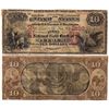 Image 1 : $10 1875. The First National Gold Bank. Charter #2193. Very good, restored., CA - Petaluma,