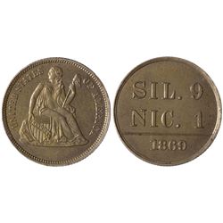 1869 10c Pattern J-714