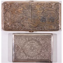 Sterling Cigarrette Cases Pair