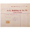 Image 1 : E. Ruhling & Co. Assay Document, NV - Gold Hill,Storey County