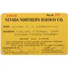 Image 1 : Nevada Northern Railway Pass, NV - Ely,White Pine County