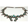Image 1 : Squash Blossom Necklace with Turquoise, AZ - ,