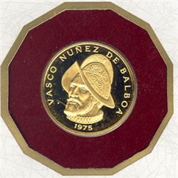 Panama 1975 100 balboas gold, PF