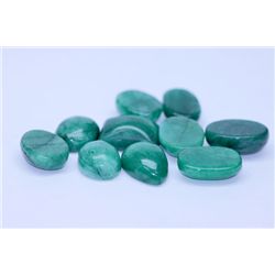49.45 CTW AFRICAN EMERALD CABUSHION LOOSE STONES
