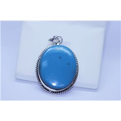 47.95 CTW TURQUISE PENDANT .925 STERLING SILVER