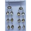 Image 1 : 29.20 CTW CITRINE EARRINGS .925 STERLING SILVER