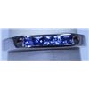 Image 1 : 13.00 CTW TANZANITE RING .925 STERLING SILVER