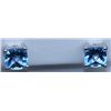 Image 1 : 14.50 CTW BLUE TOPAZ EARRING .925 STERLING SILVER