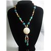 Image 1 : 350CTW HOWLITE,MULTICOLOR PEARL AND BLUE TURQUOISE NECK