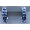 Image 1 : 34.15 CTW BLUE TOPAZ EARRING .925 STERLING SILVER