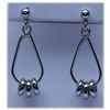 24.80 CTW STERLING STEEL EARRING