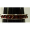12.50 CTW GARNET RING .925 STERLING SILVER